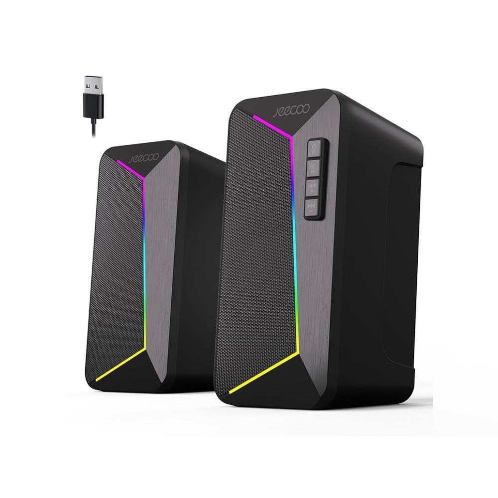 M30 Bluetooth Computer Speakers, RGB PC Gaming Speakers for Desktop with Crisp